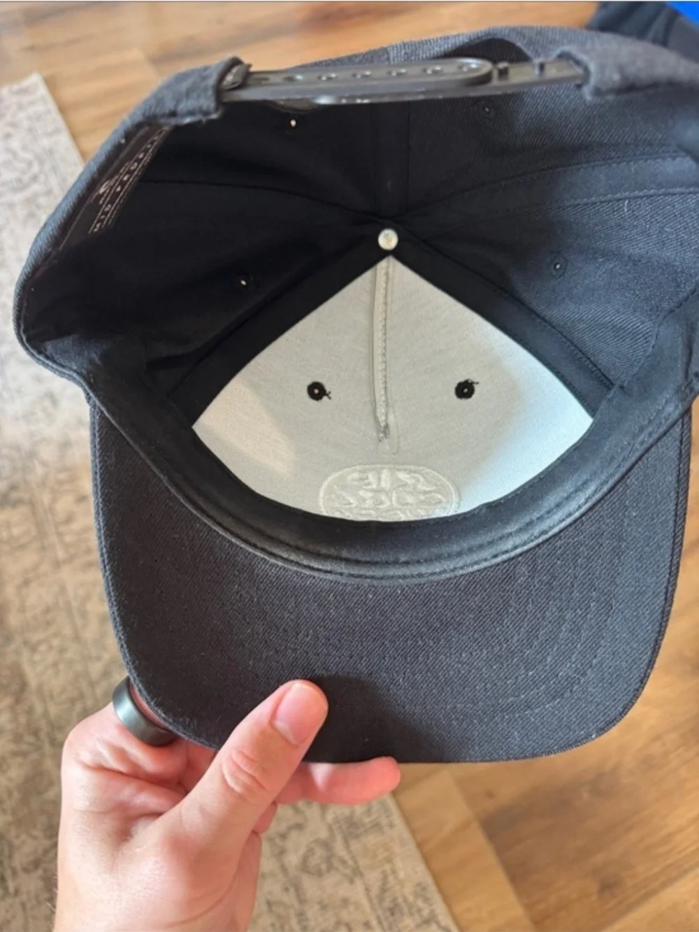 Rip Curl Black Cap with White Circular Logo